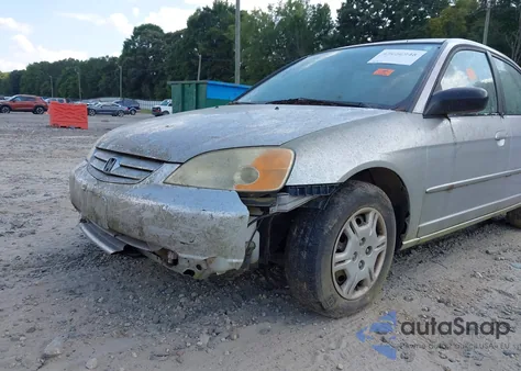 2002 Honda Civic Lx z USA, uszkodzony, nr VIN 1HGES16562L071764
